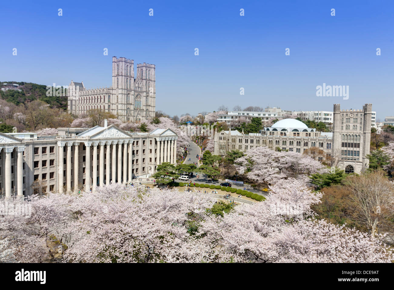 Kyung-Hee-Universität ist eine der berühmtesten Universität in Korea. Es ist umfassender und privat. Stockfoto