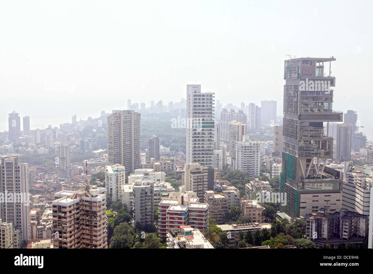 2 November 2010 Mumbai Maharashtra Indien Ariel Blick Auf