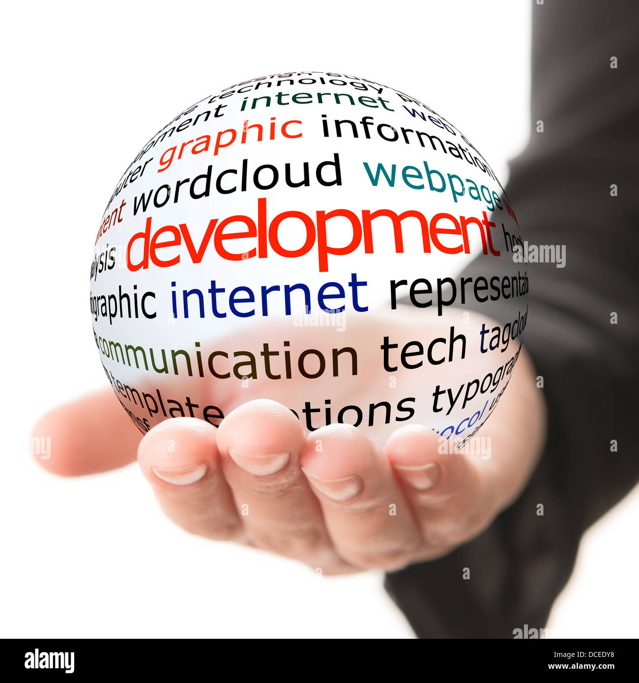 Konzept der sozialen Entwicklung Stockfoto