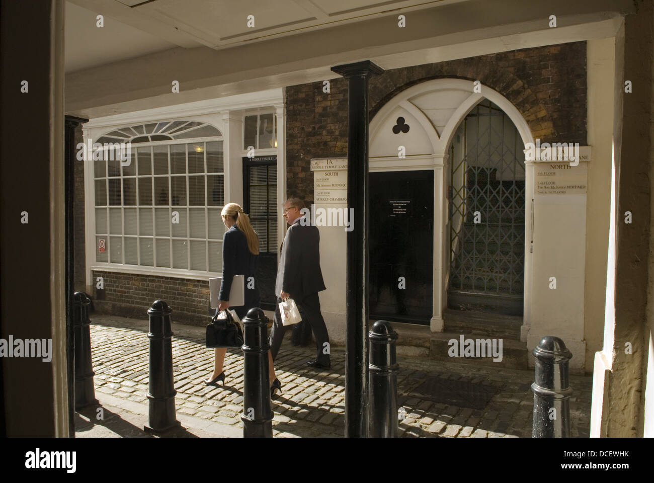 Middle Temple Lane. Middle Temple. Inns of Court London UK 2010 s 2011 HOMER SYKES Stockfoto