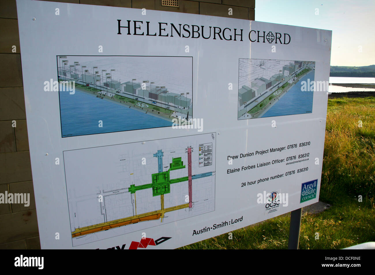 Helensburgh Akkord Strandpromenade re Entwicklung Stockfoto