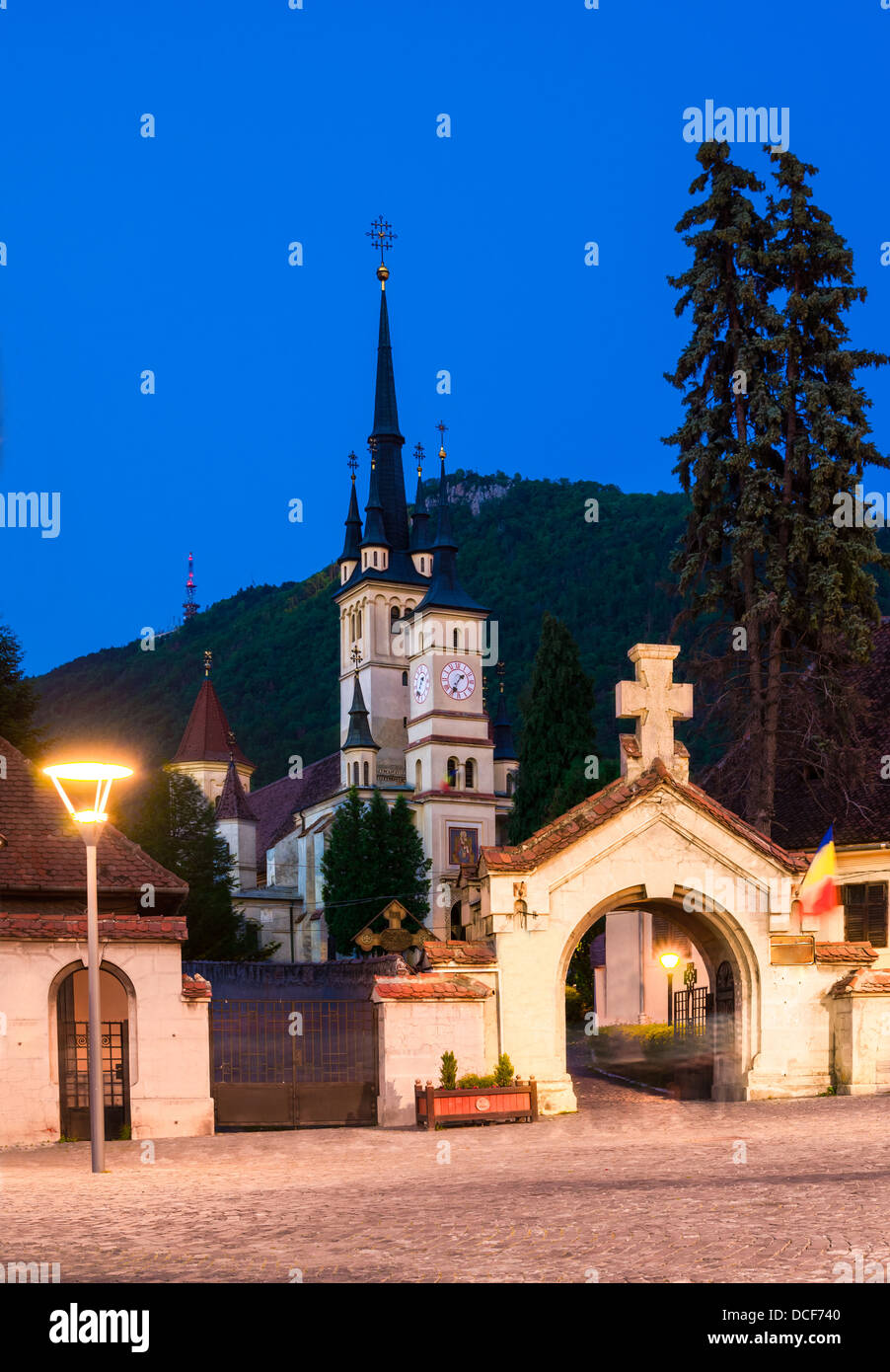 Saint Nicholas Church, Brasov Stadt, Transilvania Stockfoto