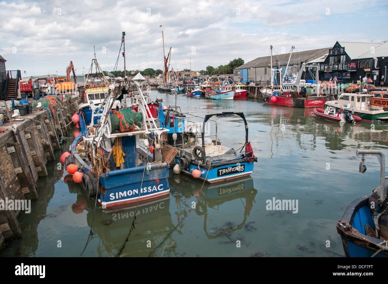 Whitstable Hafen, Kent, England Stockfoto
