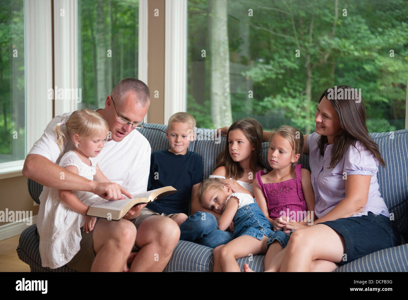 Familie Andachten Stockfoto