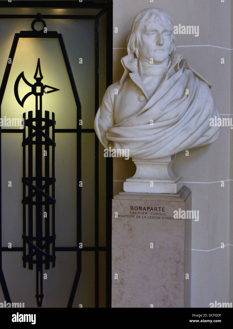 Büste des 1. Konsul Bonaparte, Musée De La Légion d ' Honneur et des Ordres de Chevalerie Stockfoto