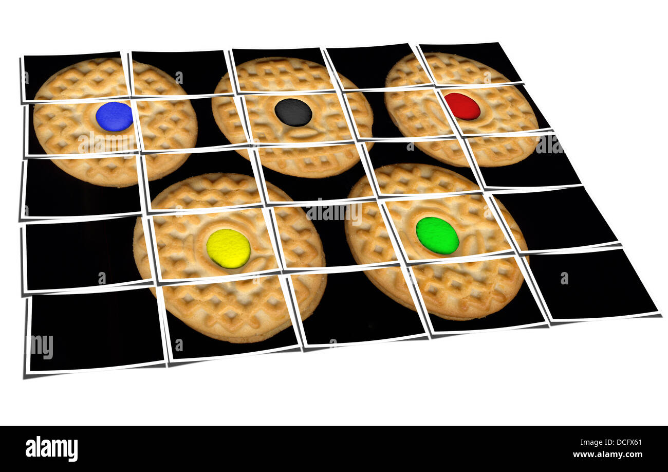 Cookies-collage Stockfoto