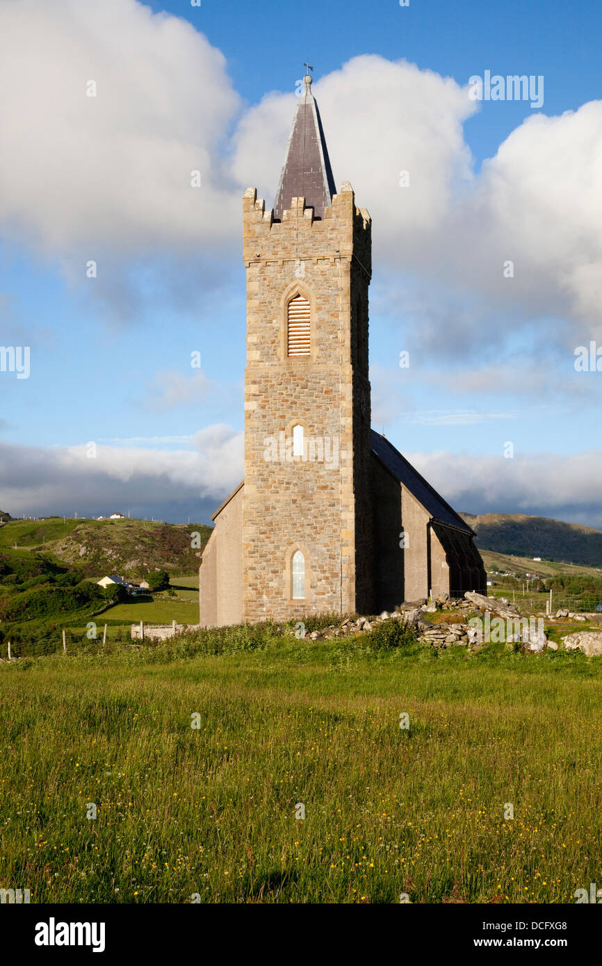 St. Columba Kirche; Glencolmcille, County Donegal, Irland Stockfoto