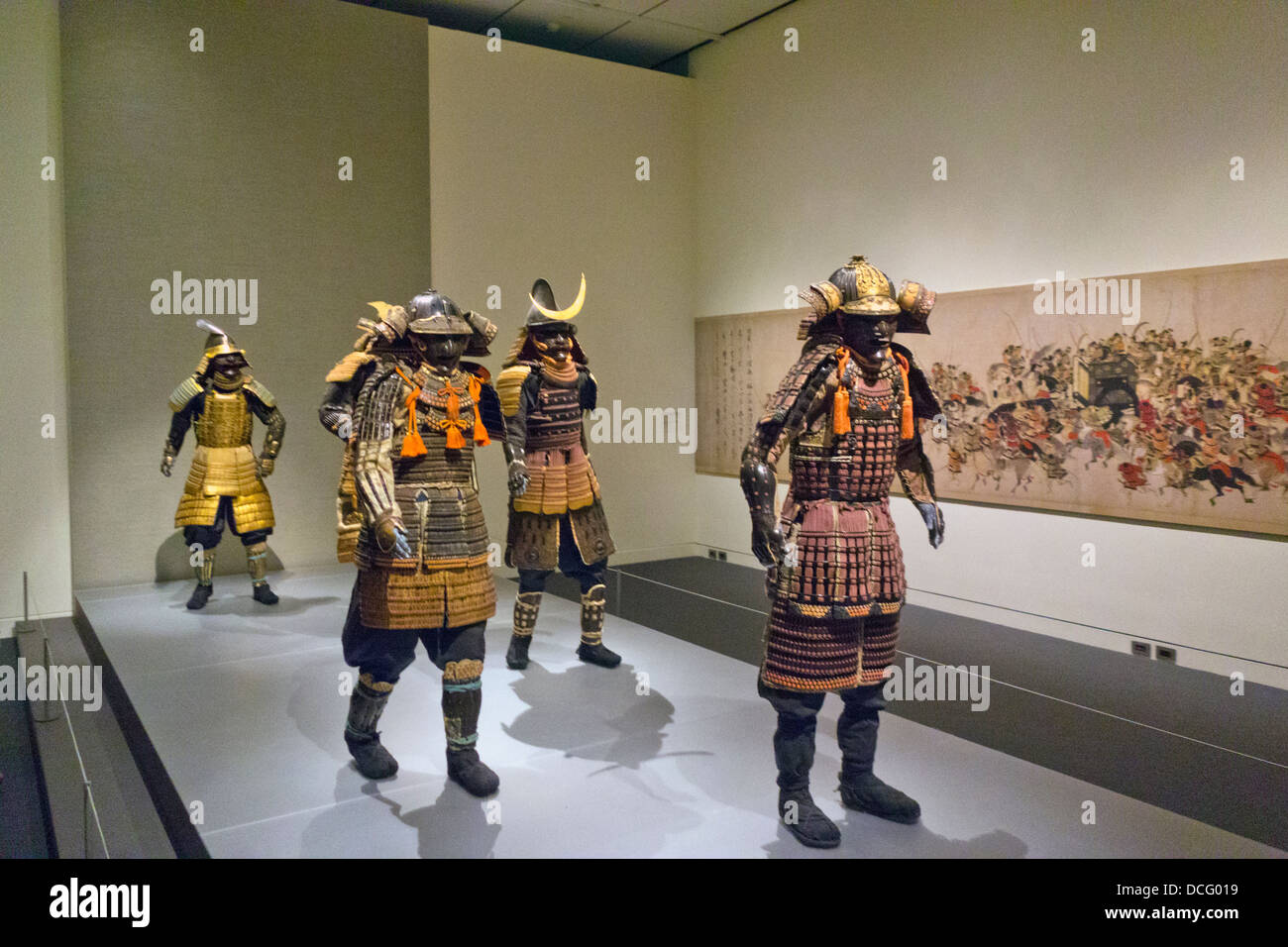 Samurai Ausstellung am Museum der bildenden Künste Boston MA Stockfoto