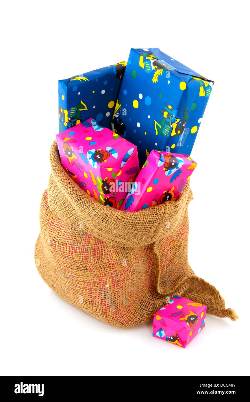 Tasche aus holländischen Sinterklaas Stockfoto