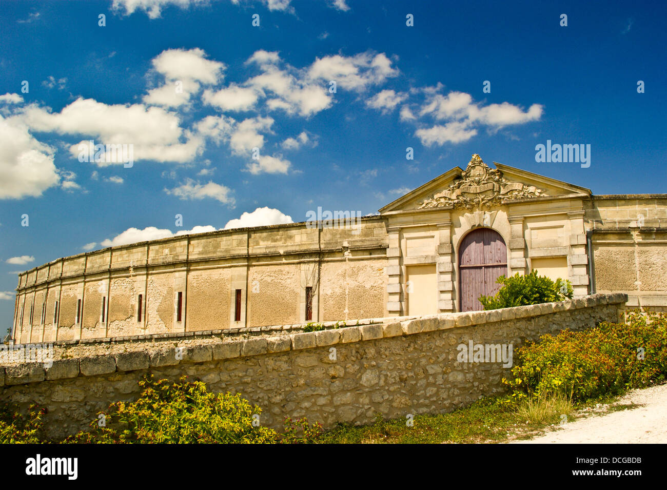 Vinothek, (Chai), Chateau Segonzac, Saint - Genès-de-Blaye, in der Nähe von Bordeaux, Gironde, Nouvelle - Aquitaine, Frankreich Stockfoto