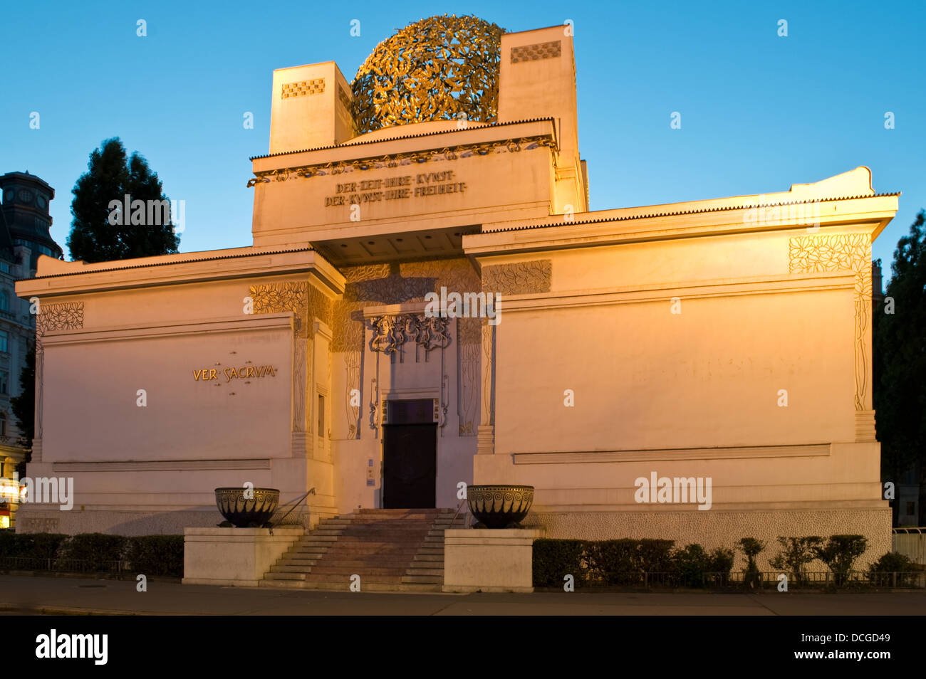 Gebäude der Secession, eine Ausstellungshalle für zeitgenössische Kunst, Wien, Österreich Stockfoto