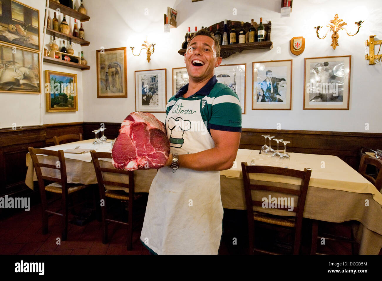 Italien, Toskana, Florenz, Trattoria Antico Fattore, Florentiner Steak ...