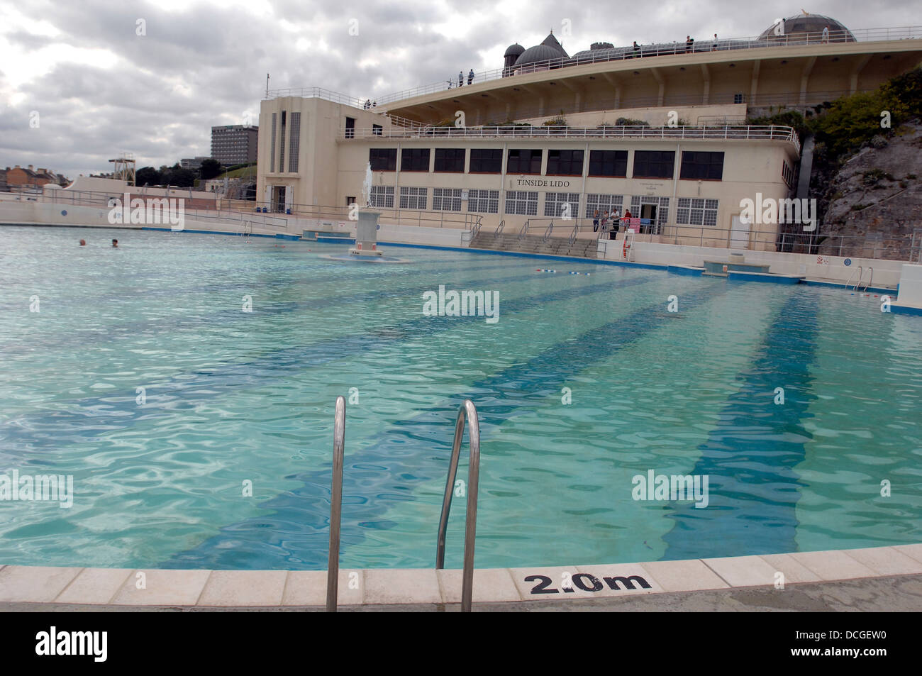 Der berühmte Tinside Pool in auf Plymouth Hacke Stockfoto