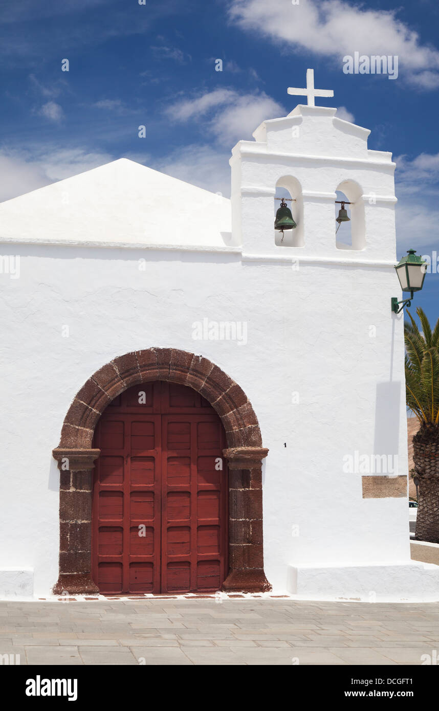 Kirche von St. Martial (St. Marcial de Rubicon), Femes, Lanzarote, Kanarische Inseln, Spanien Stockfoto