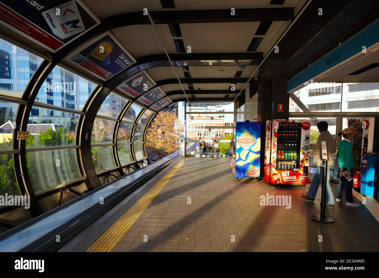 Monorail-Station, Sydney, Australien Stockfoto