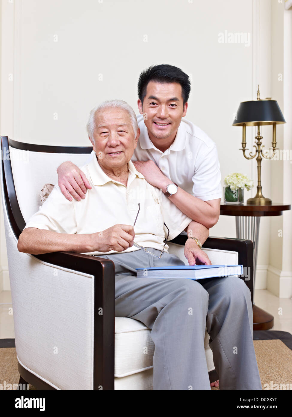 Vater und Sohn Stockfoto
