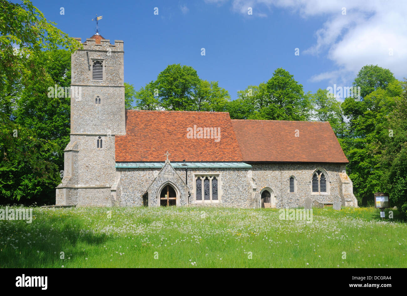 Die Kirche aller Heiligen, in Rickling, Essex, England Stockfoto