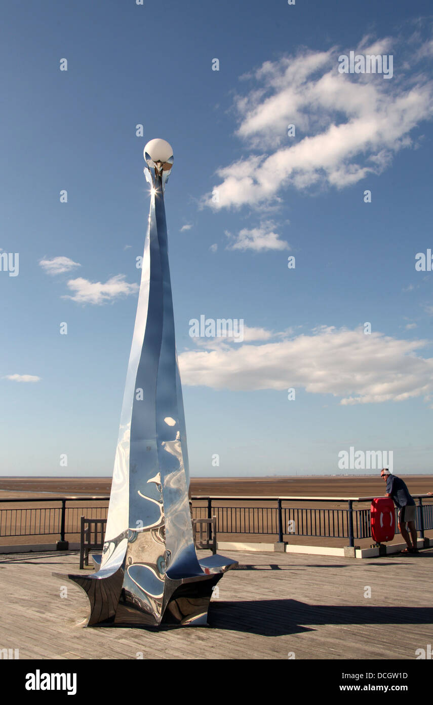 Am Ende des Piers in Southport im Nordwesten von England Stockfoto