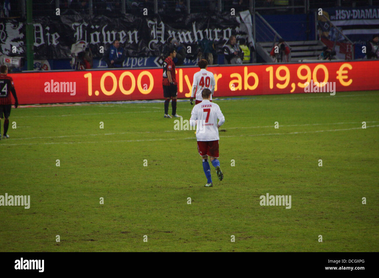 Der Fußballspieler Marcell Jansen vom Hamburger Sportverein HSV Hamburg-team Stockfoto