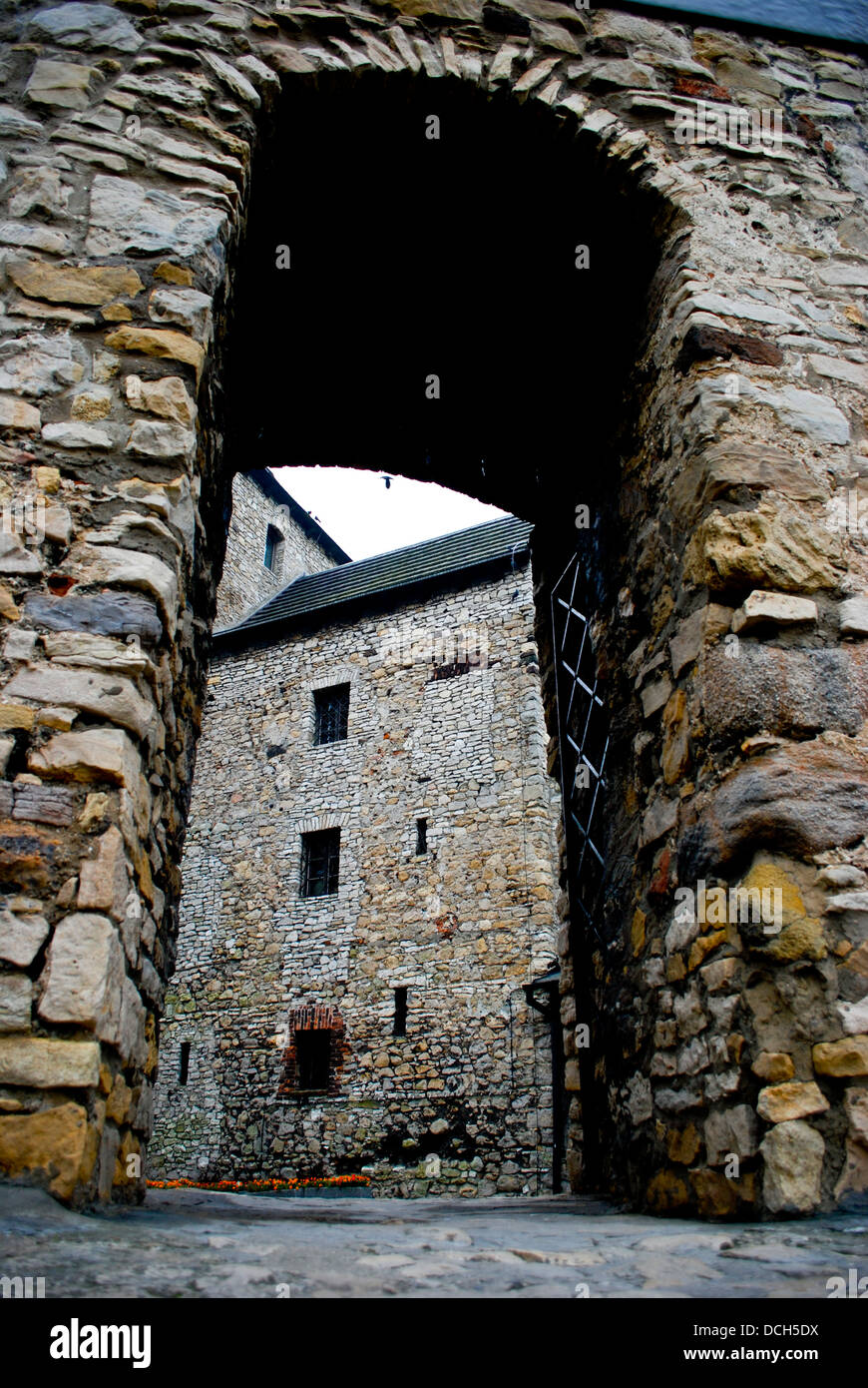 Alte, historische, mittelalterliche Burg in Bedzin, Polen. Stockfoto