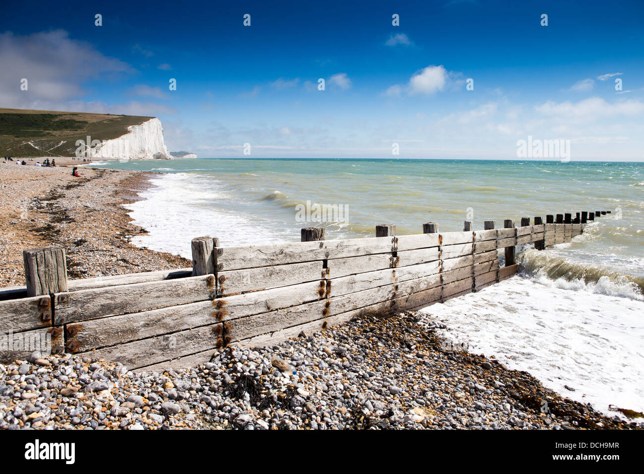 Strand in der Nähe von sieben Schwestern, South Downs, UK Stockfoto