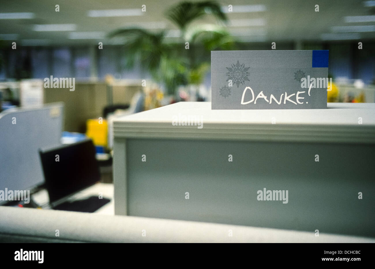 Deutsch-danke Danke-Karte Stockfoto