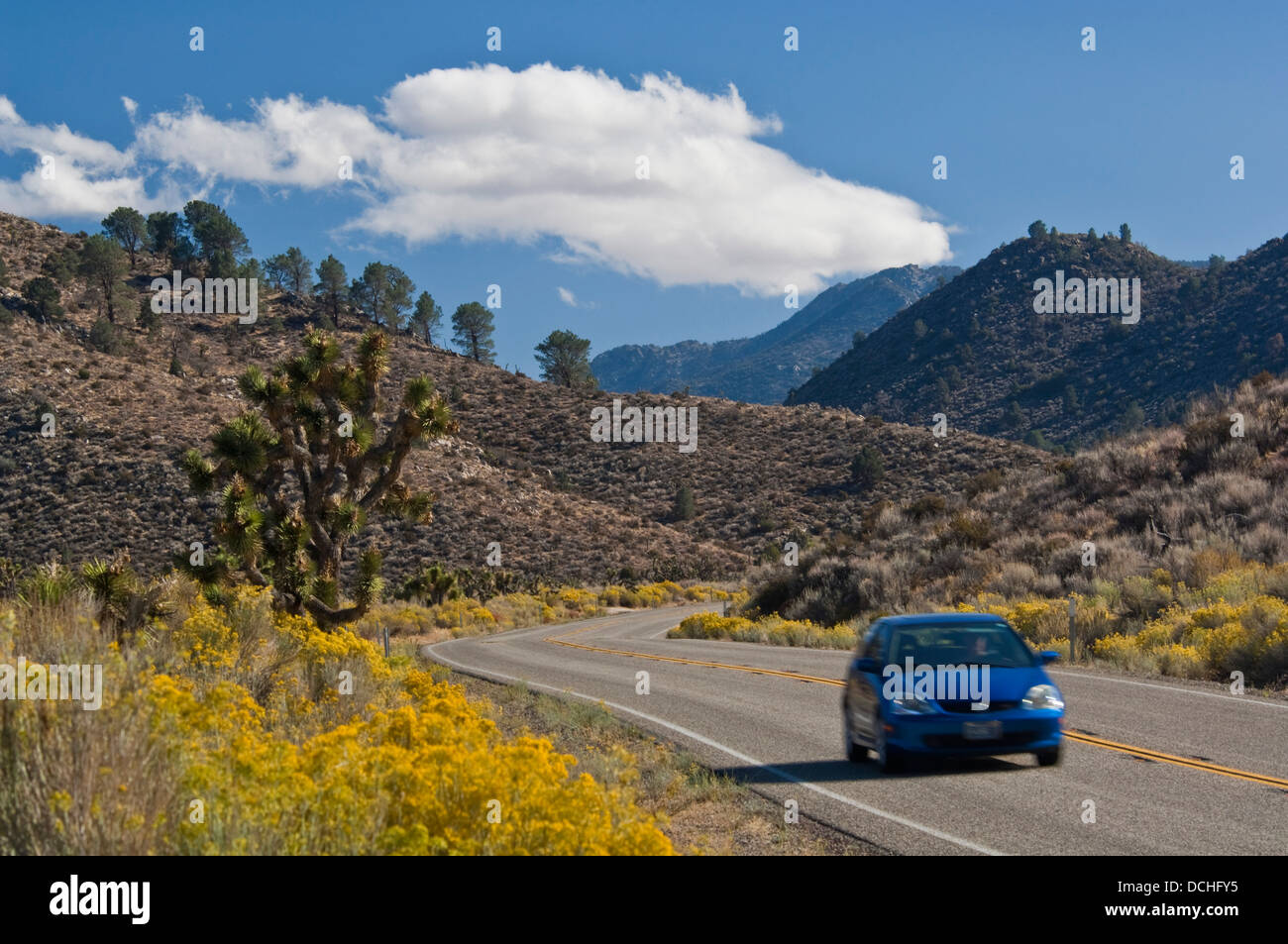 Autobahn-Route 178 in der Nähe von Walker Pass, Kern County, Kalifornien Stockfoto