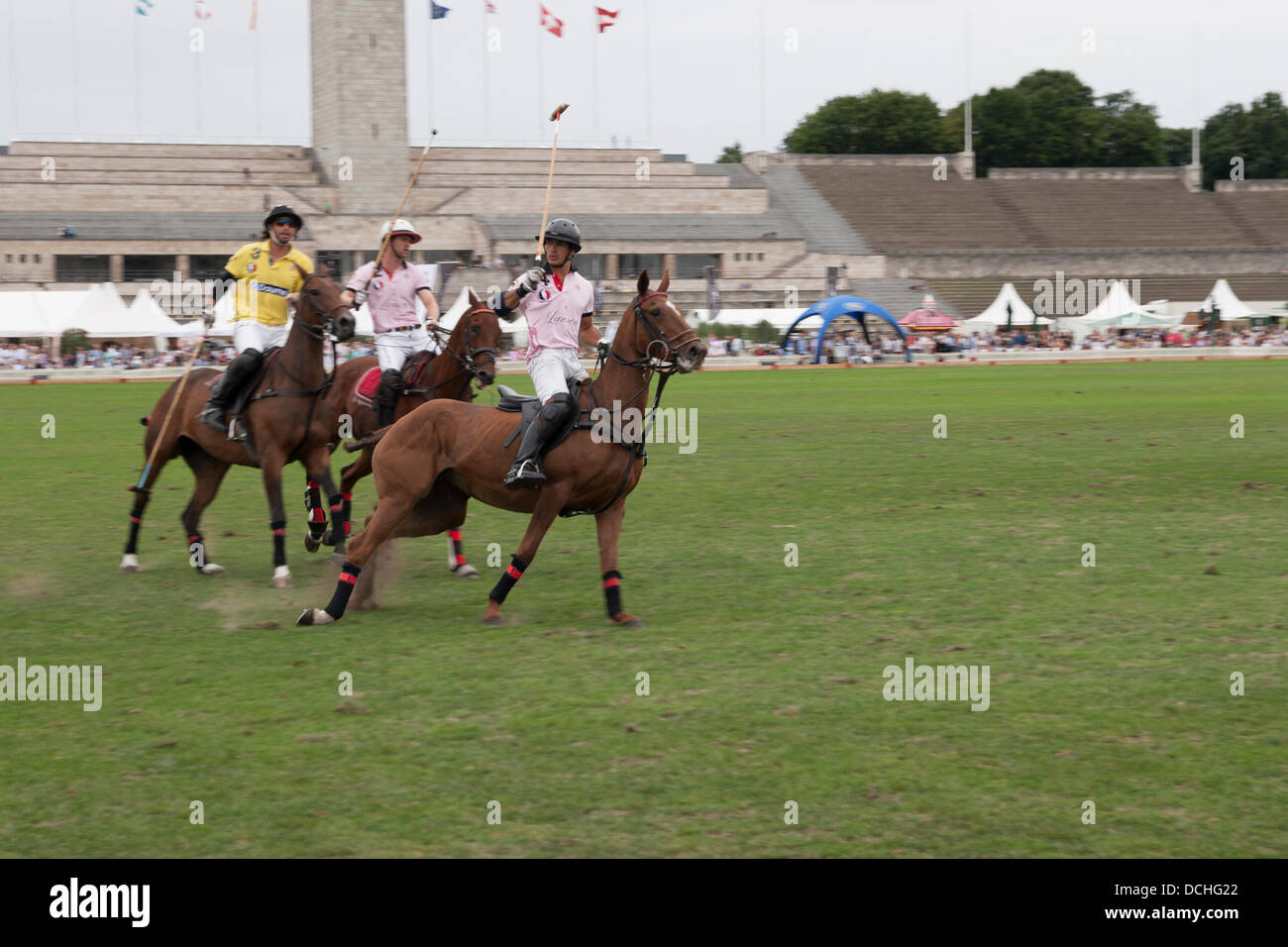 Berlin, Deutschland. 18. August 2013. Deutsche Polo Meisterschaft hohes Ziel 2013 Stockfoto