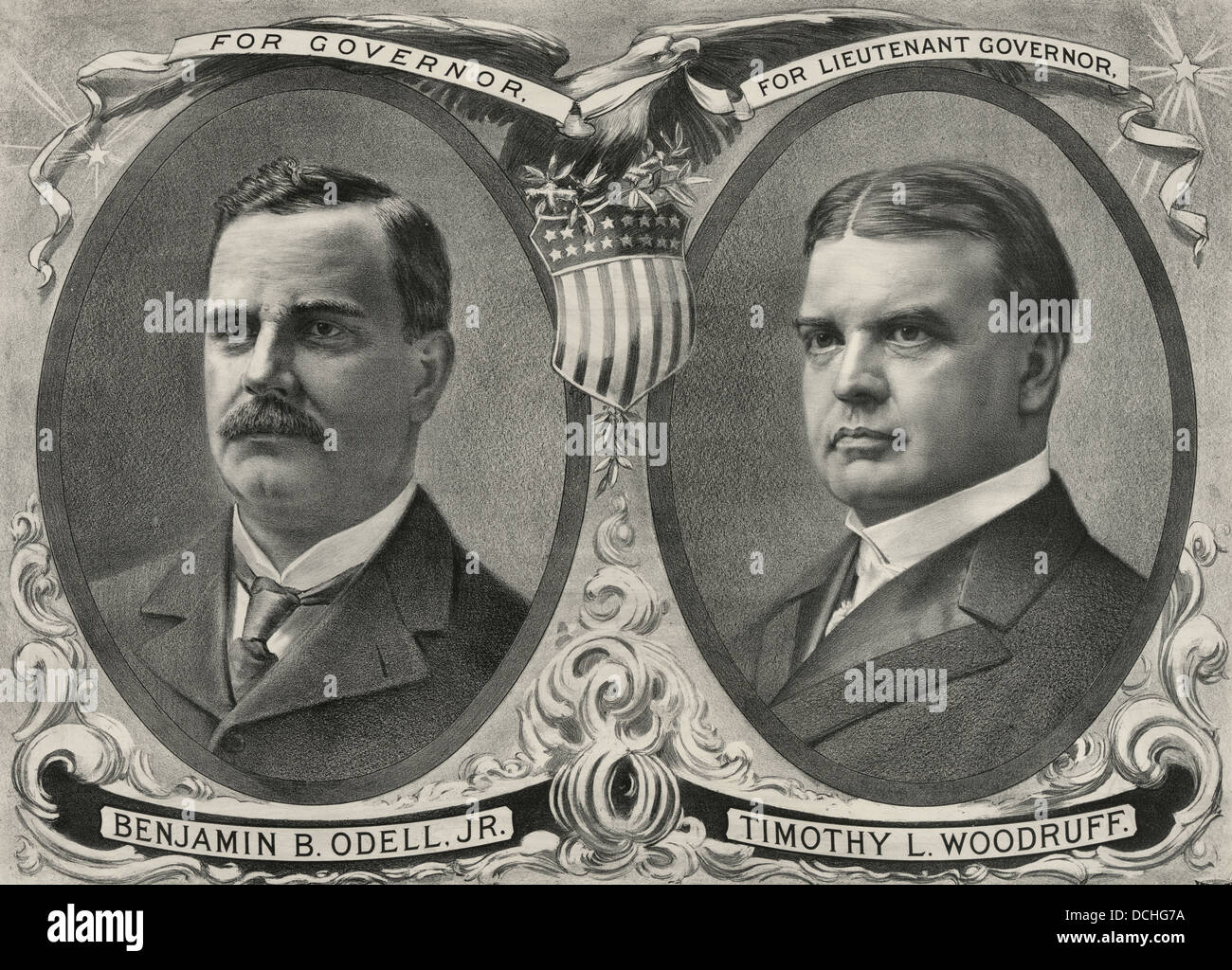 Für Gouverneur Benjamin B. Odell, Jr., für Gouverneur Timothy L. Woodruff, New York, 1900 Stockfoto