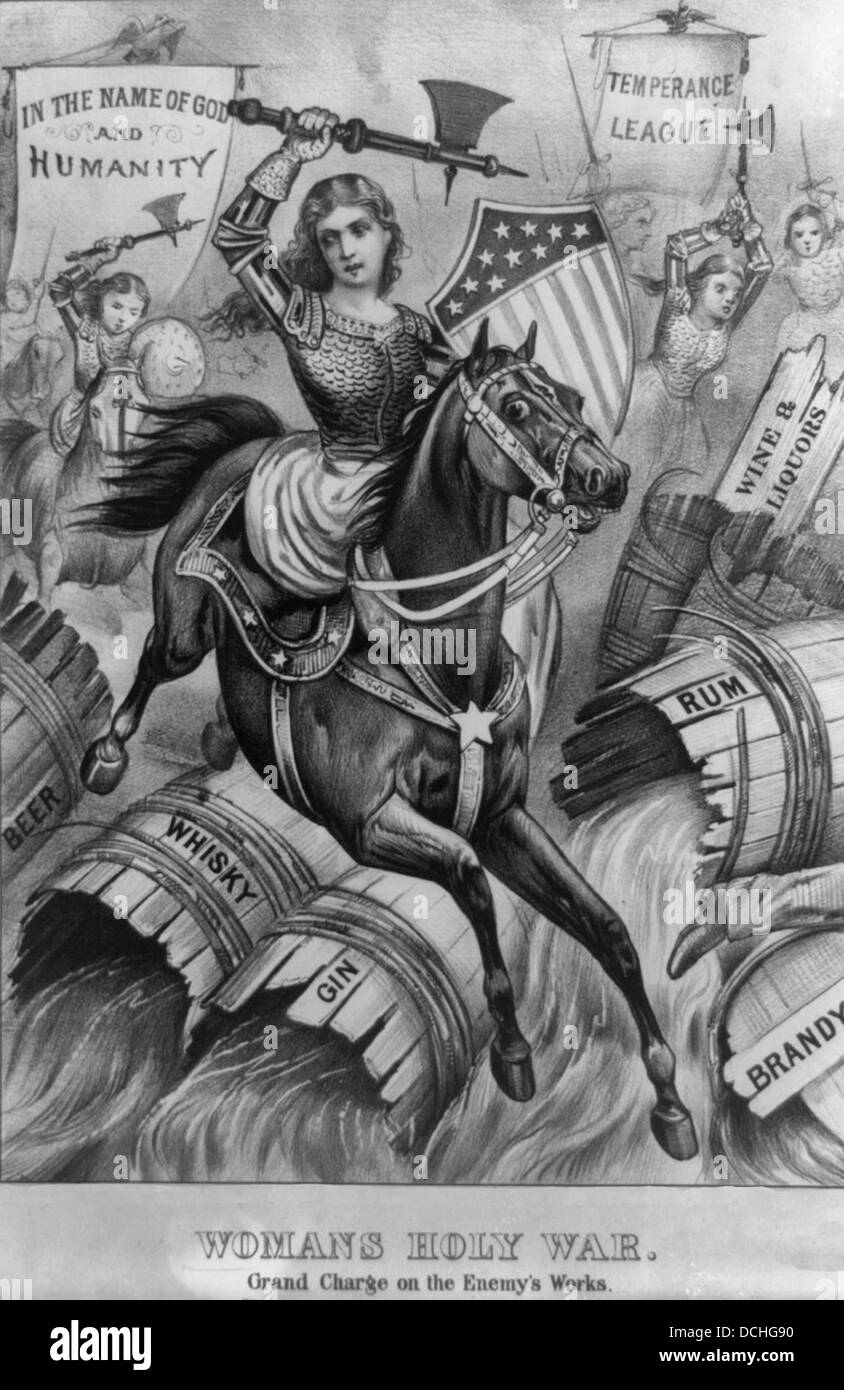 Frau Heiliger Krieg. Große Ladung auf den Feind arbeiten Stockfoto