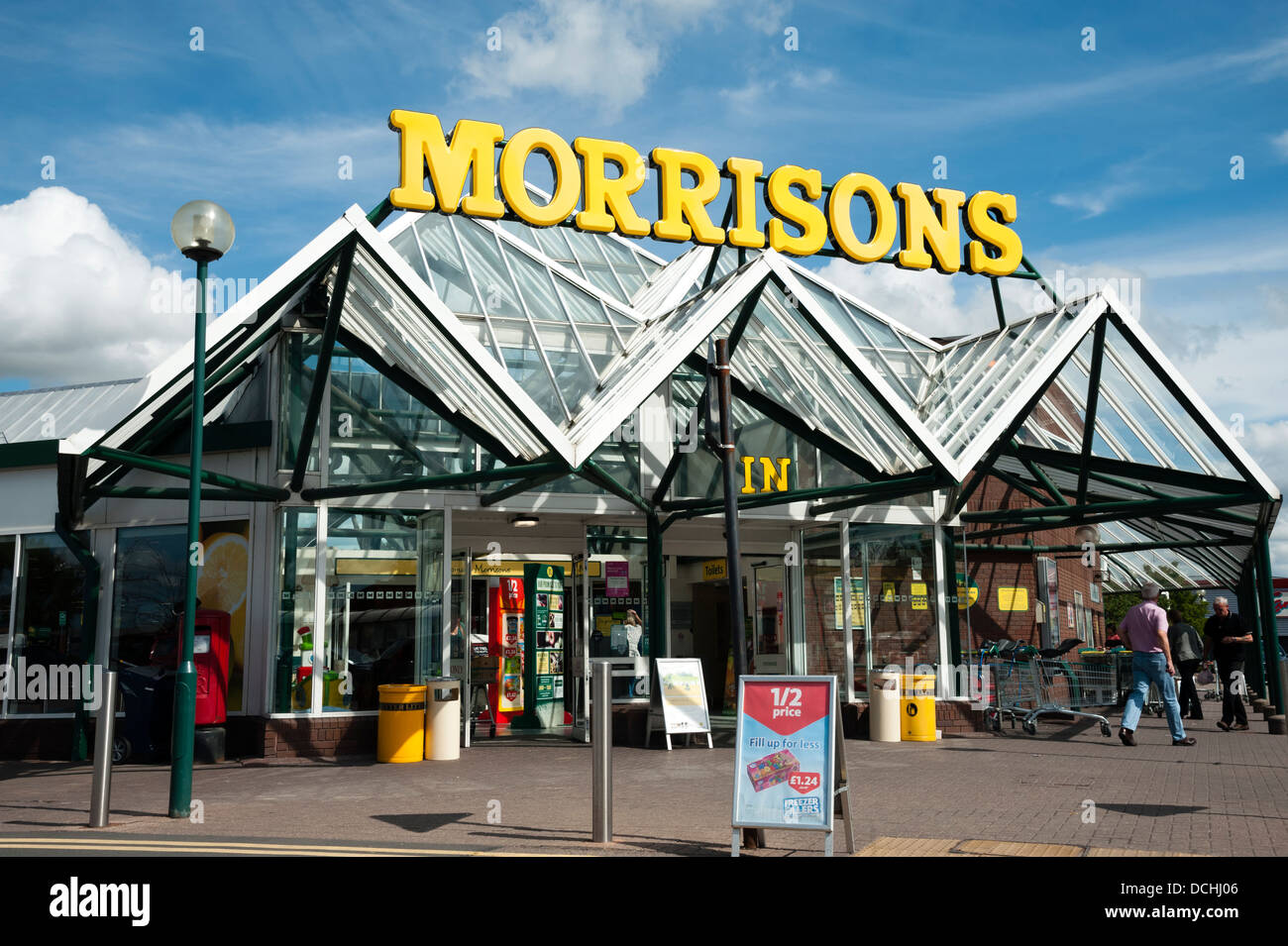 Morrisons Supermarkt store, UK. Stockfoto