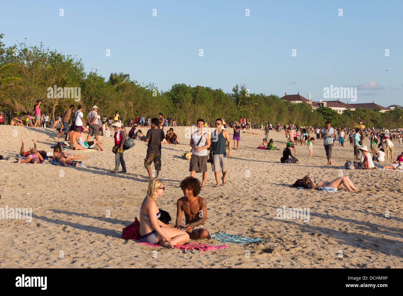 Strand von Kuta - Bali - Indonesien Stockfoto
