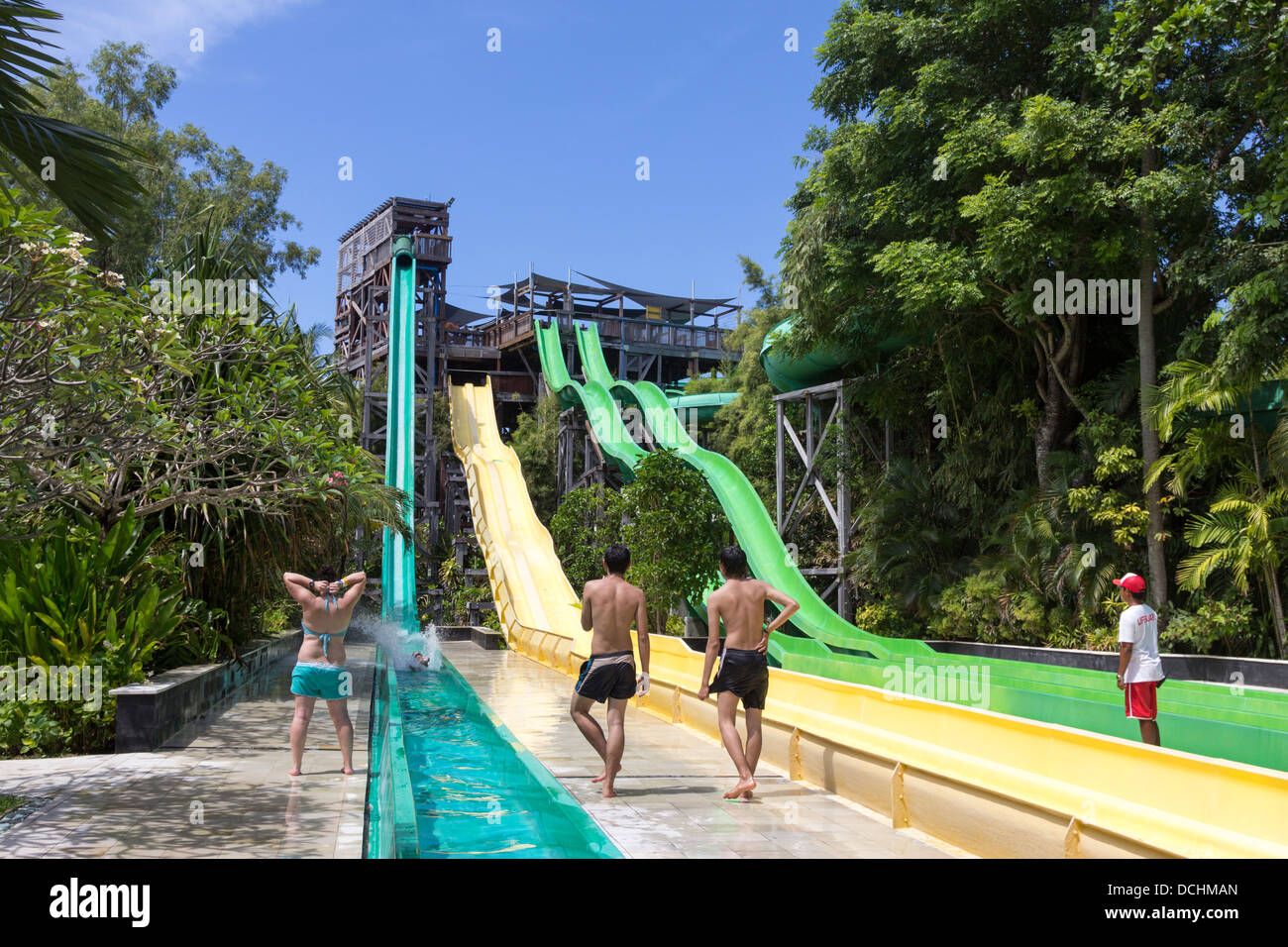 Waterbom Wasserpark - Kuta - Bali - Indonesien Stockfoto