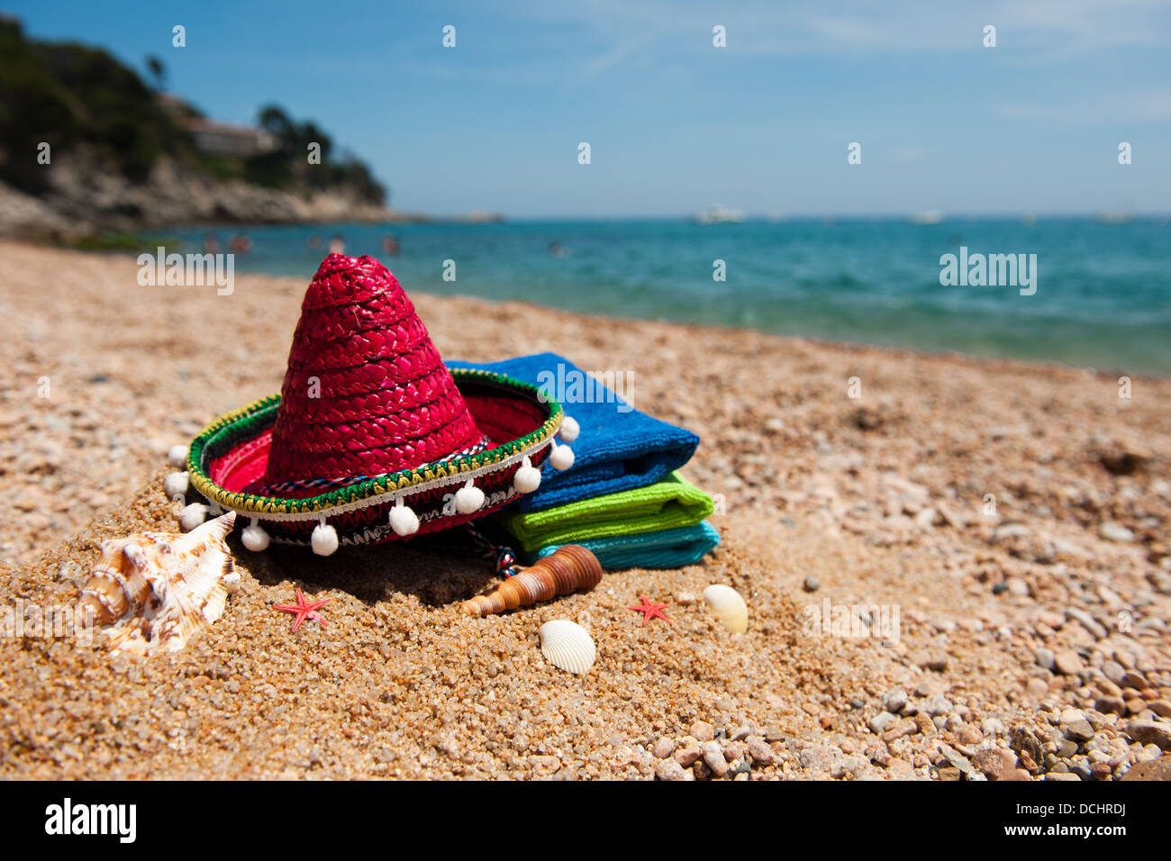 Spanischer Strand Stockfoto
