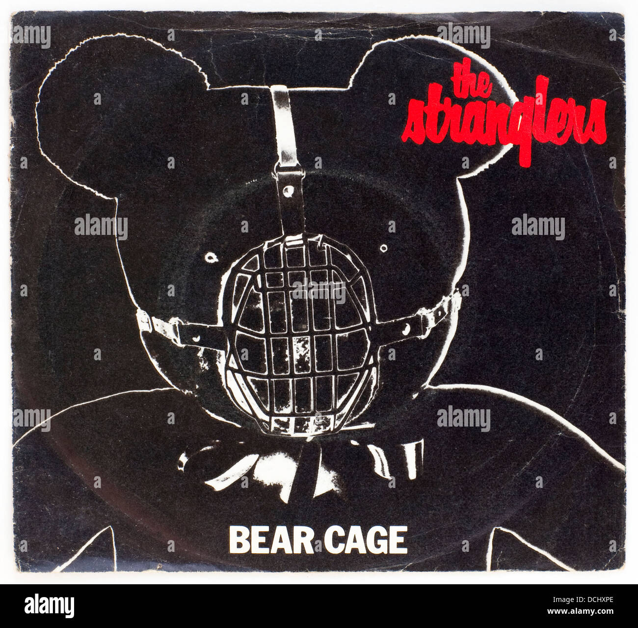 The Strangler - Bear Cage, 1980 Cover-Single auf Liberty Records - nur für redaktionelle Verwendung Stockfoto