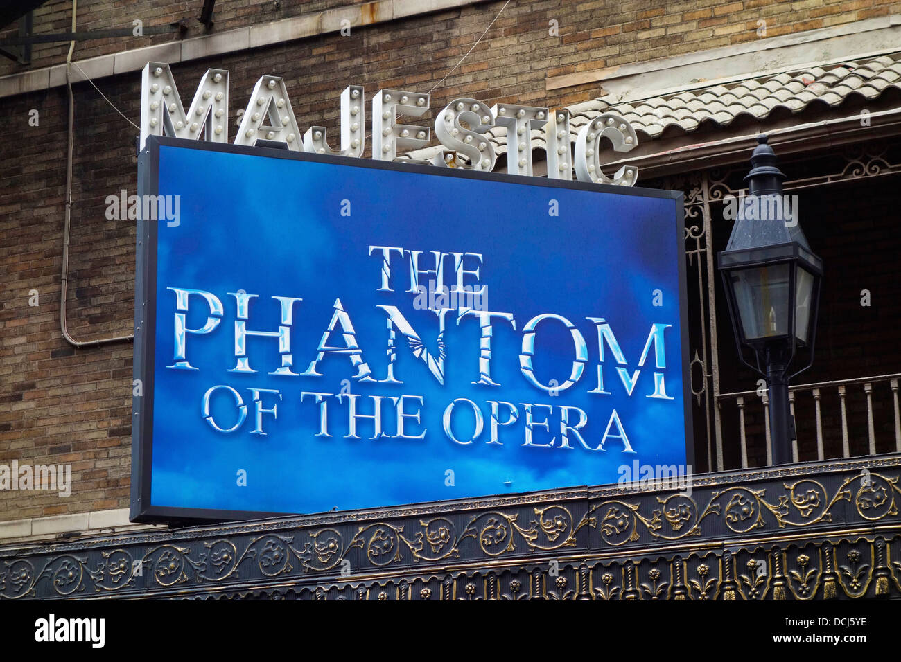 Phantom der Oper im Majestic theater Stockfoto