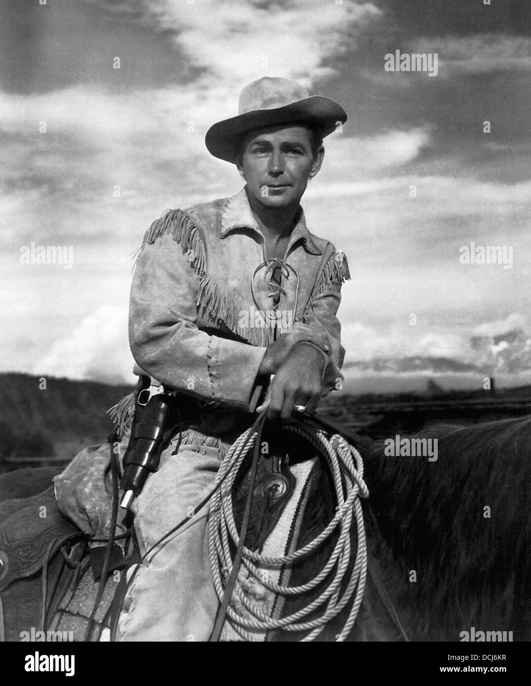 SHANE - Alan Ladd, - unter der Regie von George Stevens - Paramount, 1953. Stockfoto