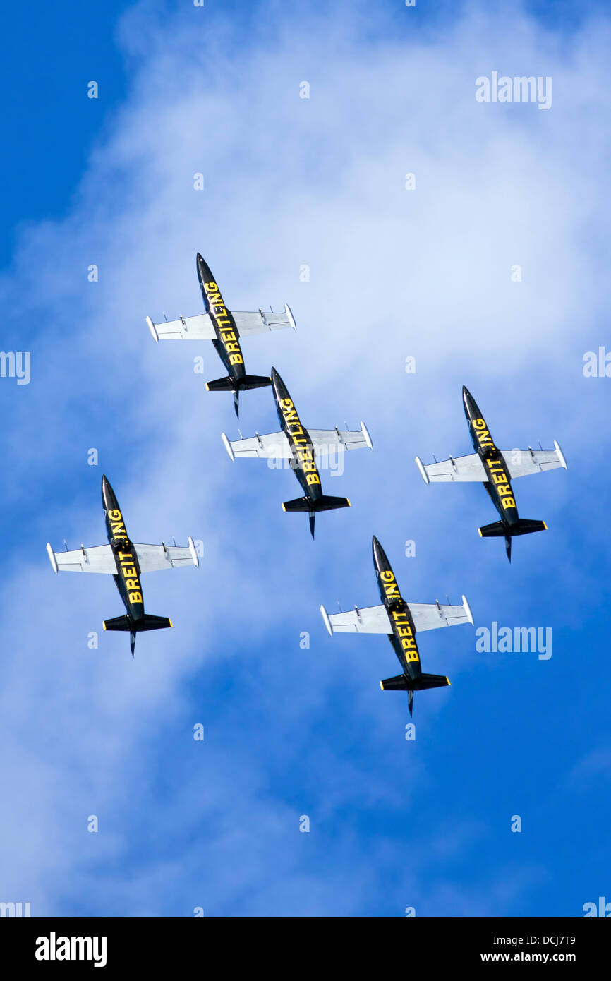 Breitling Air Display Team l-39 Albatros Stockfoto