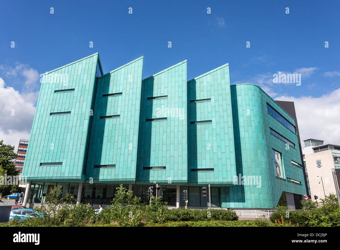 Universität von Sheffield, Information Commons Gebäude, Sheffield, South Yorkshire, Großbritannien Stockfoto