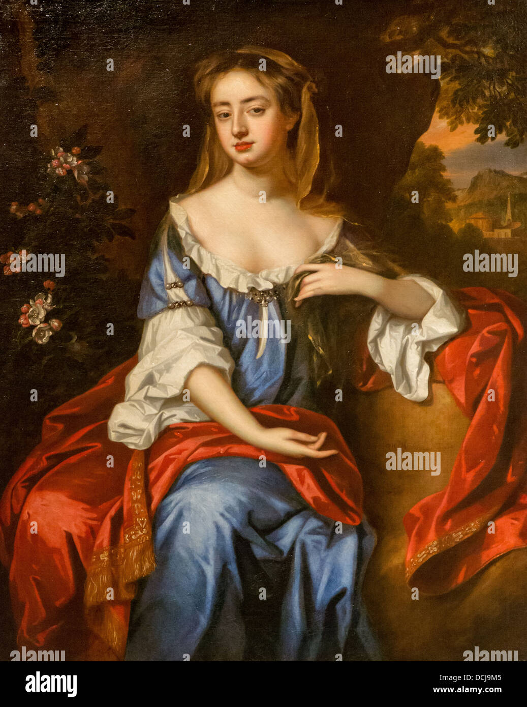 17. Jahrhundert - Porträt einer Frau - Willem Wissing (1687) - Metropolitan Museum of Art - New York - Öl auf Leinwand Stockfoto