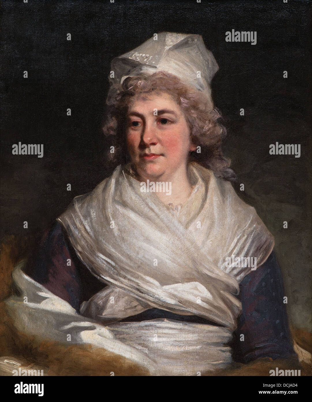 18. Jahrhundert - Mlle Richard Bache (Sarah Franklin) - John Hoppner (1793) - Metropolitan Museum of Art - New York Öl auf Leinwand Stockfoto