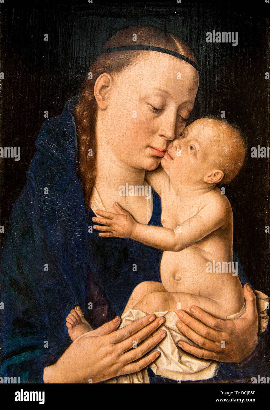 15. Jahrhundert - Madonna mit Kind, 1455 - Dieric Bouts Philippe Sauvan-Magnet / aktives Museum Öl auf Holz Stockfoto