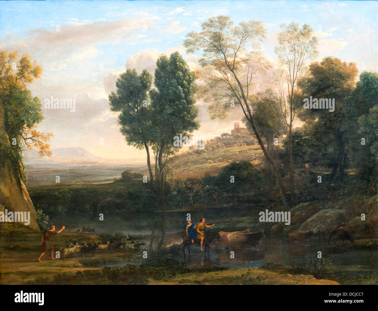 17. Jahrhundert - Sunrise, 1646 - Claude Lorrain Philippe Sauvan-Magnet / aktive Museum Stockfoto