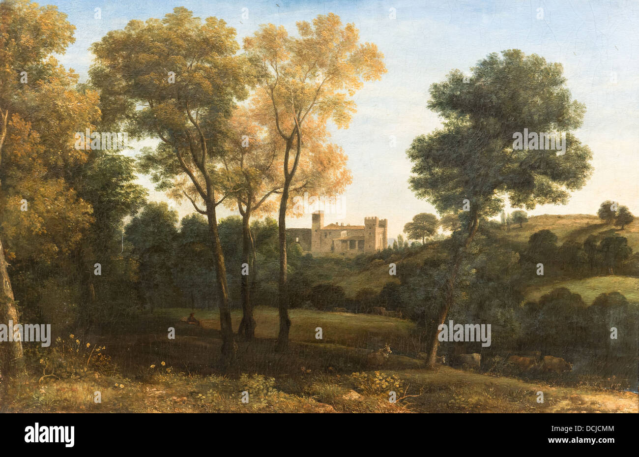 17. Jahrhundert - Ansicht von La Crescenza, 1648 - Claude Lorrain Philippe Sauvan-Magnet / aktive Museum Stockfoto