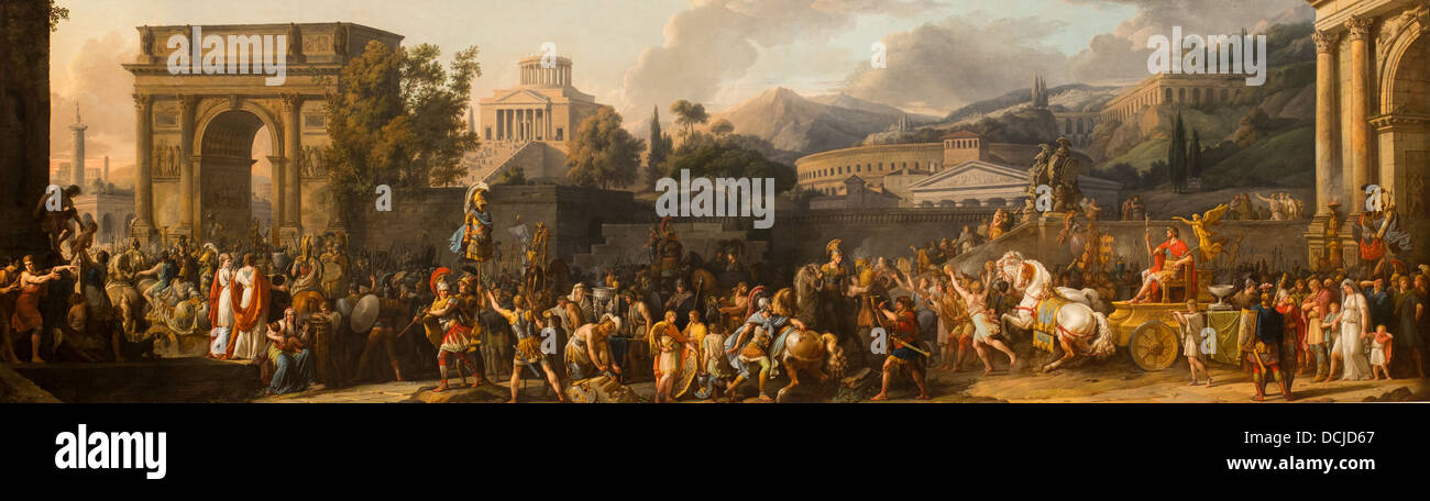 18. Jahrhundert - Triumph des Aemilius Paulus, 1789 - Carle Vernet Philippe Sauvan-Magnet / aktive Museum Stockfoto