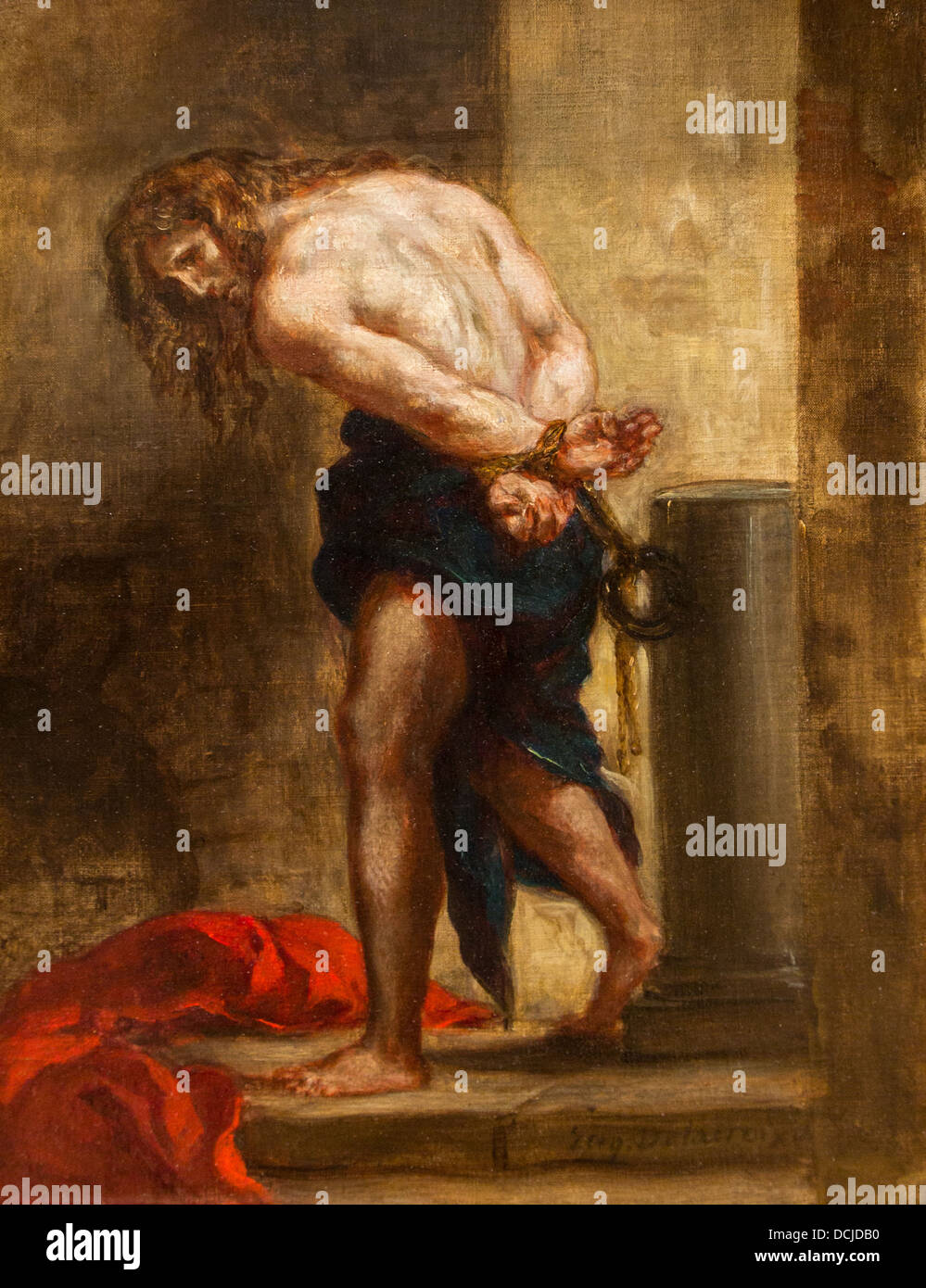 19. Jahrhundert - Christus an der Säule, 1849 - Eugène Delacroix Philippe Sauvan-Magnet / aktive Museum Stockfoto