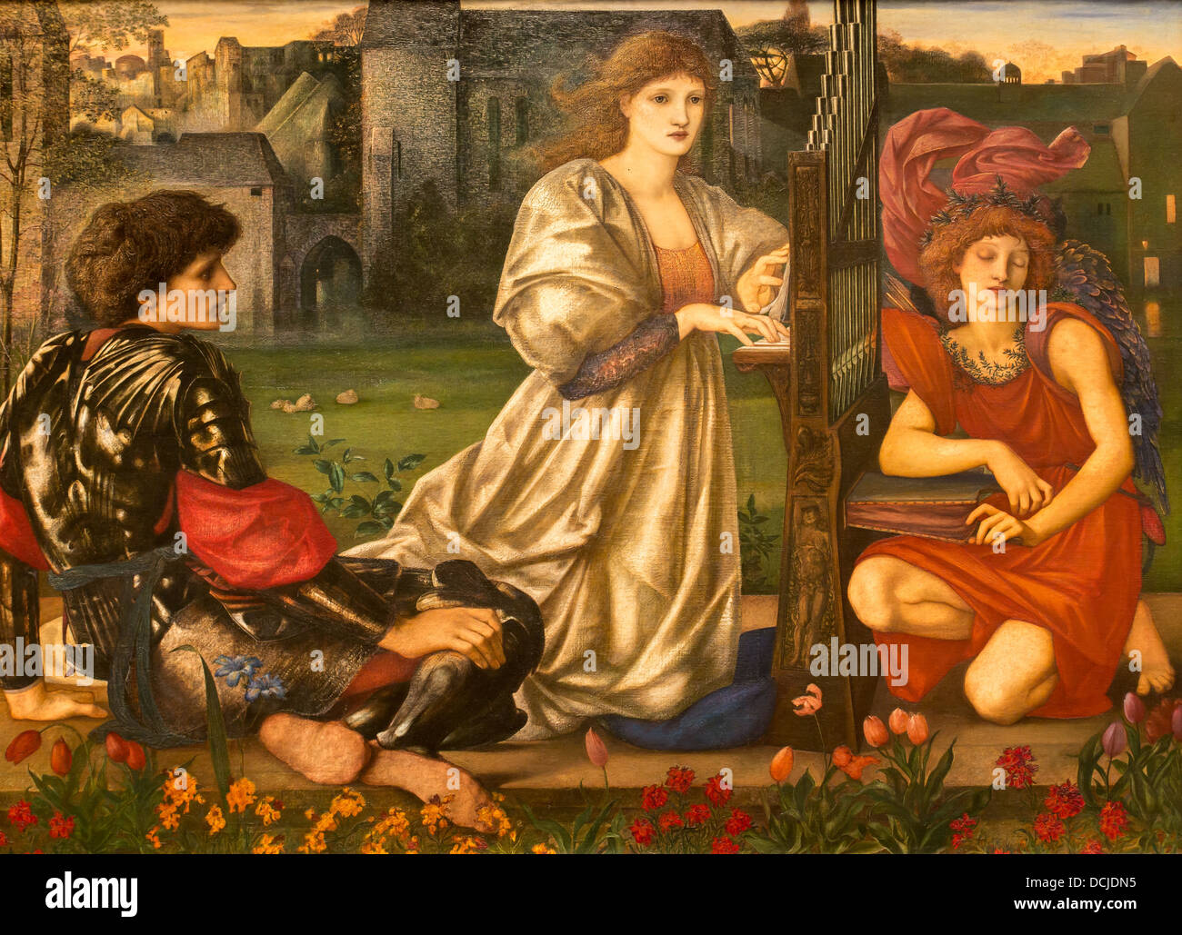 19. Jahrhundert - The Love Song, 1868 - Sir Edward Burne-Jones Philippe Sauvan-Magnet / aktive Museum Stockfoto