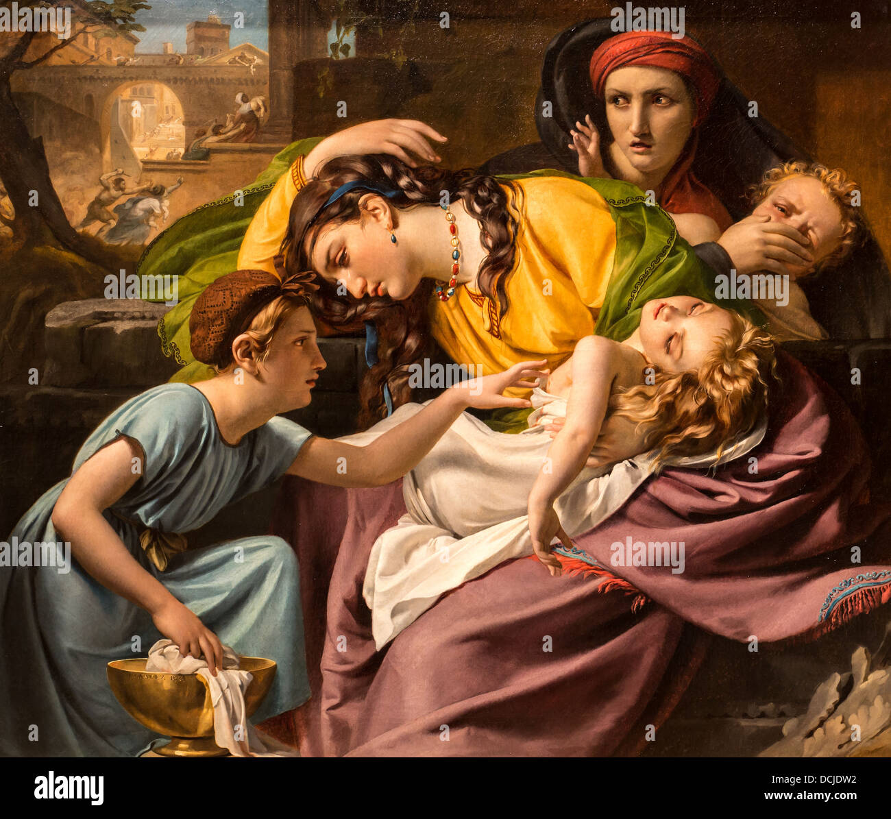 19. Jahrhundert - das Massaker der unschuldigen, 1824 - François-Joseph abbilden Philippe Sauvan-Magnet / aktive Museum Stockfoto