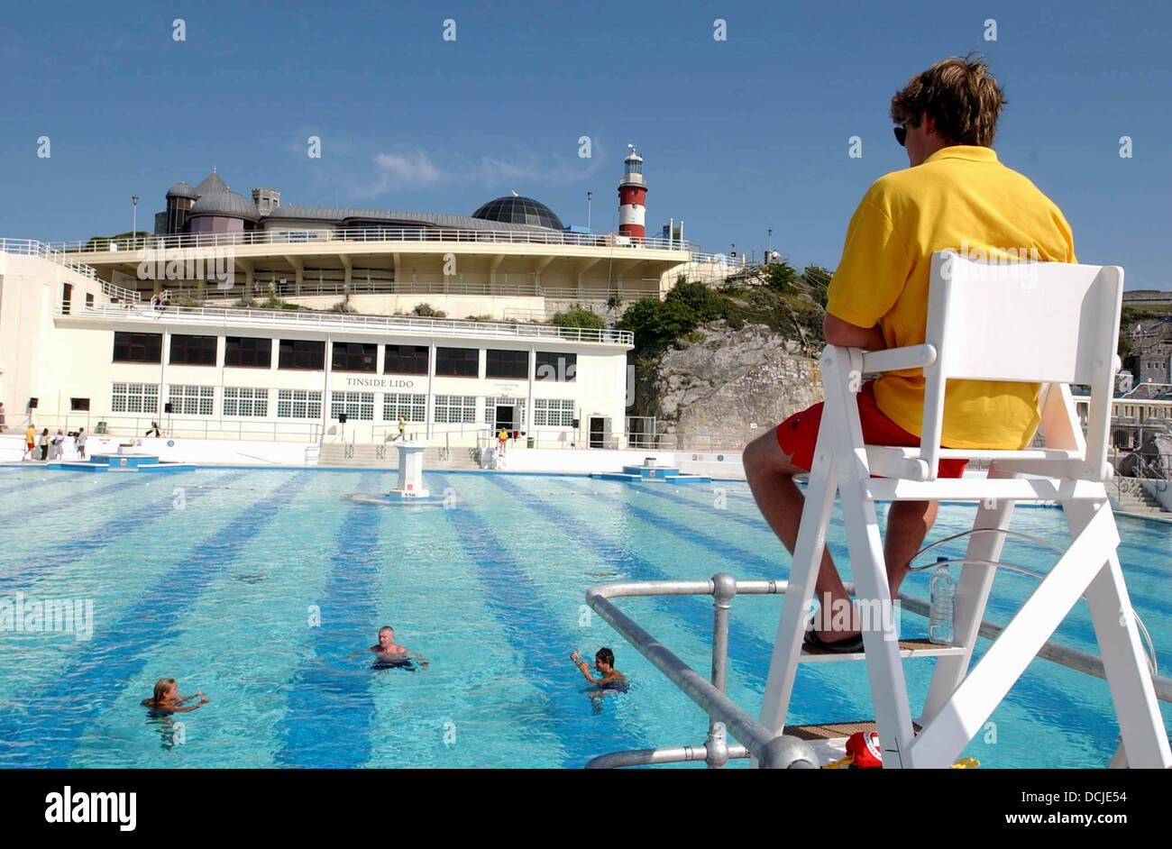 Der berühmte Plymouth Tinside Pool Stockfoto