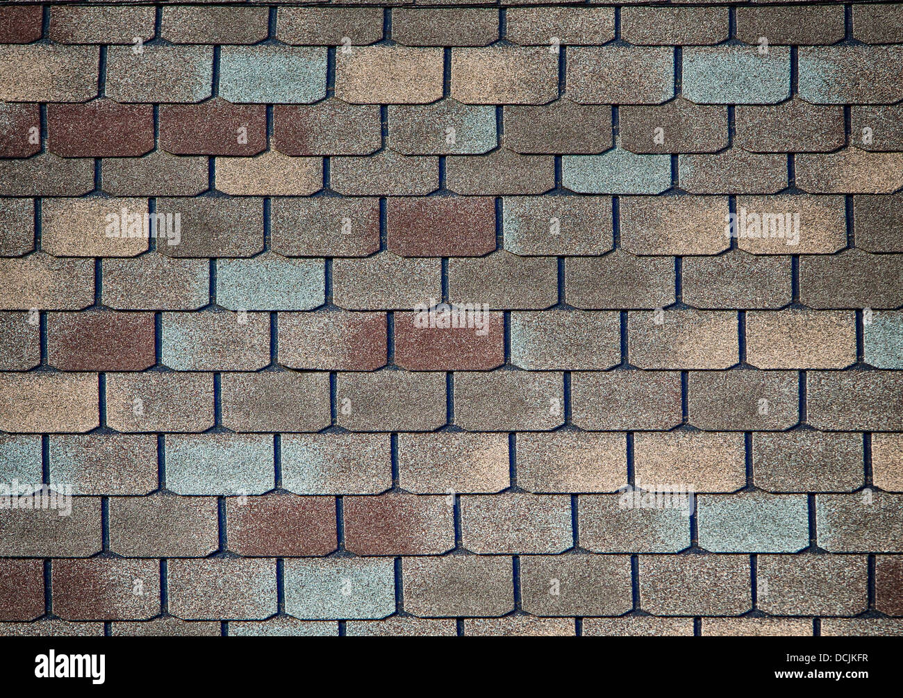 Schindel Dach Muster für strukturierten Hintergrund Stockfoto